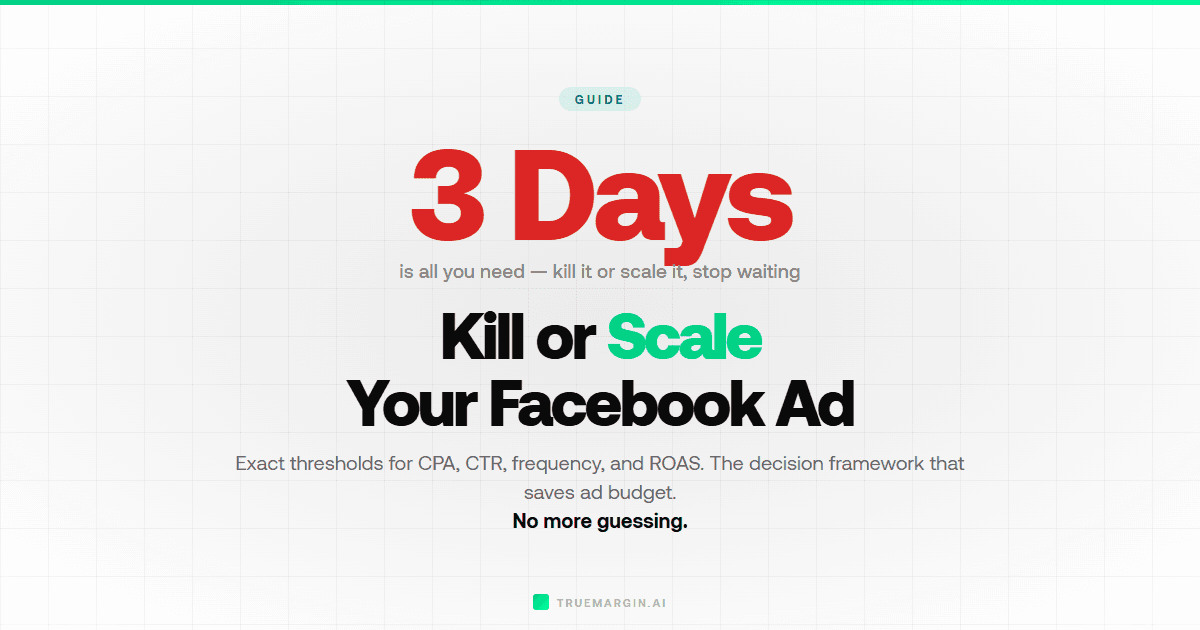 When to Kill a Facebook Ad vs Let It Run