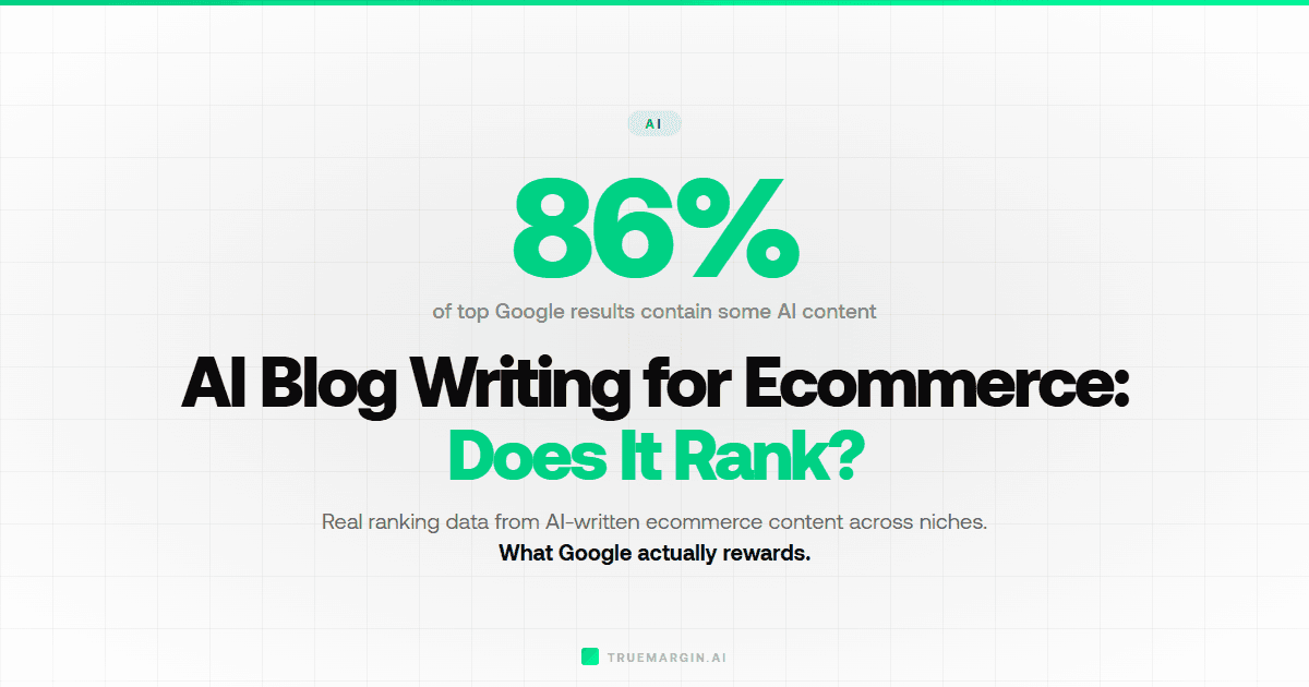AI Blog Writing for Ecommerce: Does AI Content Actually Rank?