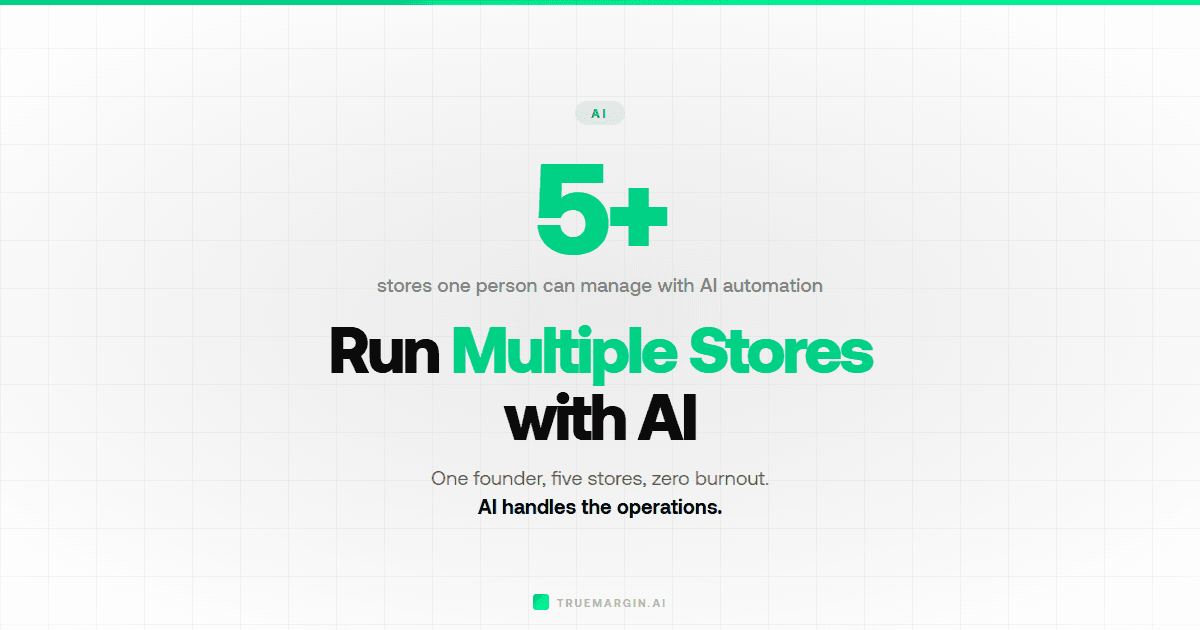 How to Use AI to Run Multiple Ecommerce Stores Simultaneously