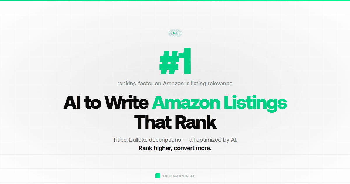 AI to Write Amazon Product Listings That Rank