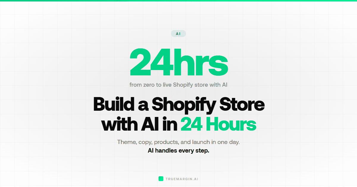 How to Build a Shopify Store with AI in Under 24 Hours