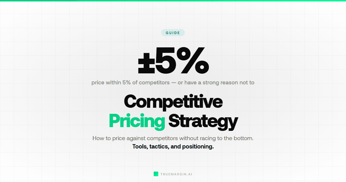Competitive Pricing Strategy for Ecommerce