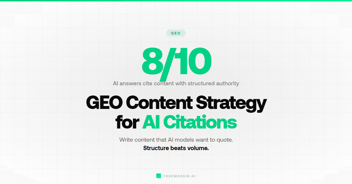 GEO Content Strategy: What to Publish to Get Cited by AI