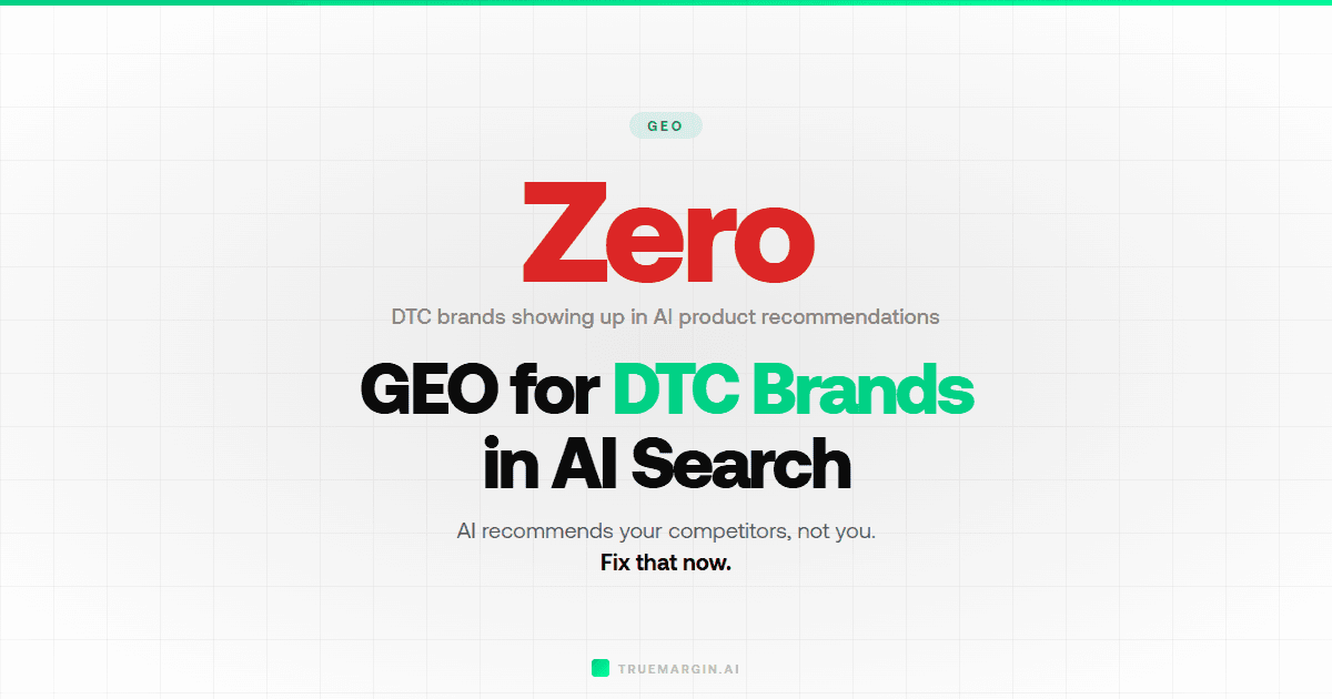 GEO for DTC Brands: How Direct-to-Consumer Stores Win in AI Search