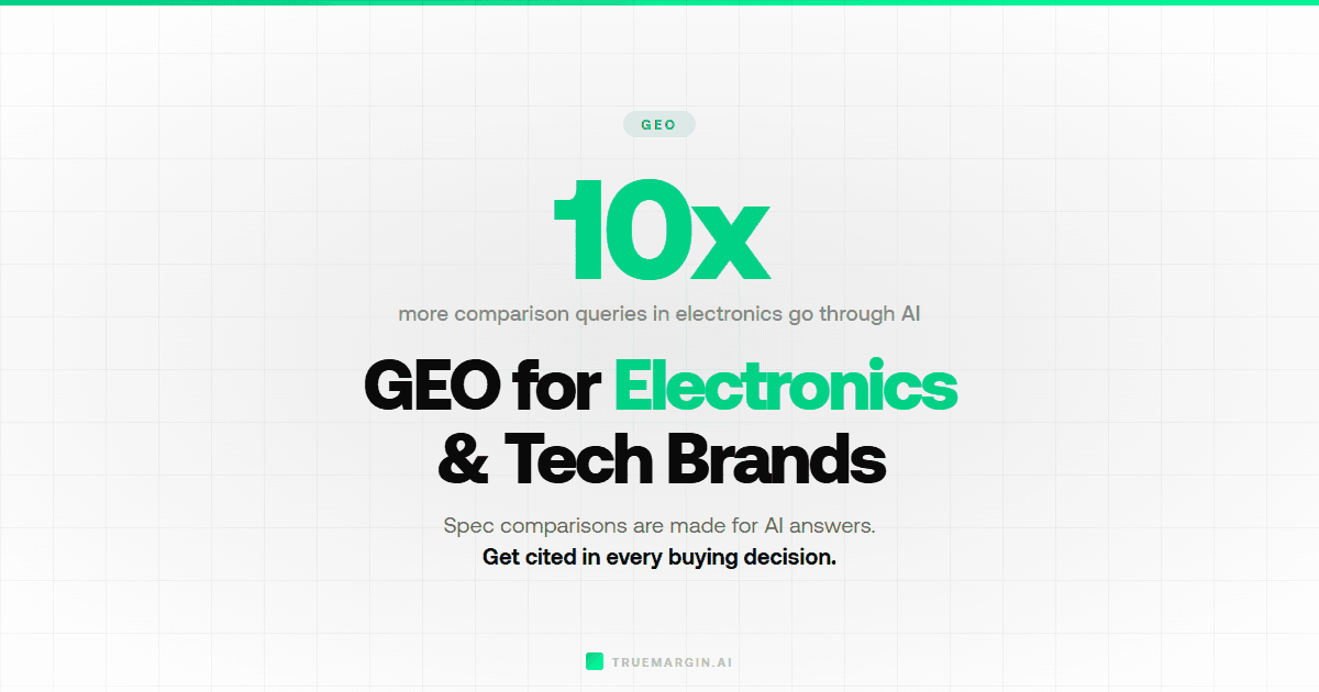 GEO for Electronics and Tech Brands: Standing Out in AI Product Recommendations