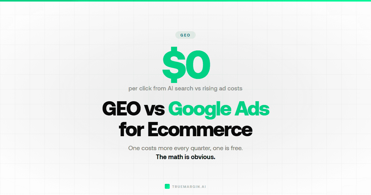 GEO vs Google Ads: Which Drives More Ecommerce Sales in 2026?