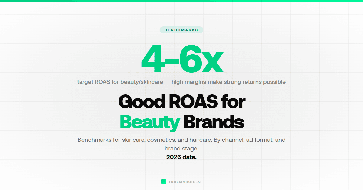 Good ROAS for Beauty & Skincare Brands (2026 Benchmarks)