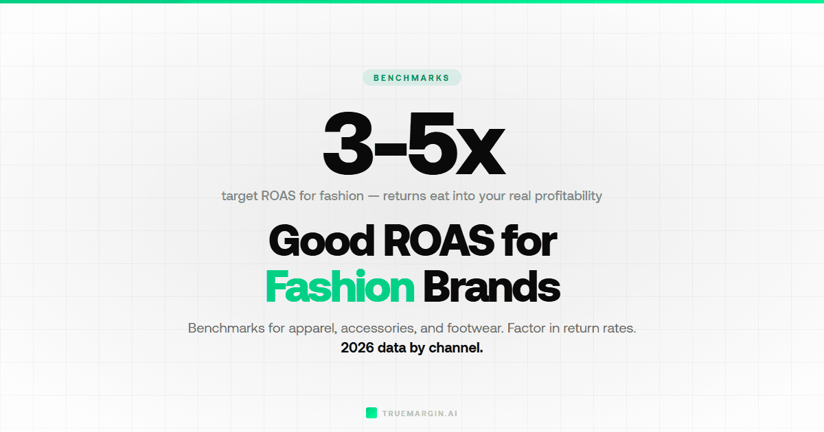 Good ROAS for Fashion & Apparel Brands (2026 Benchmarks)