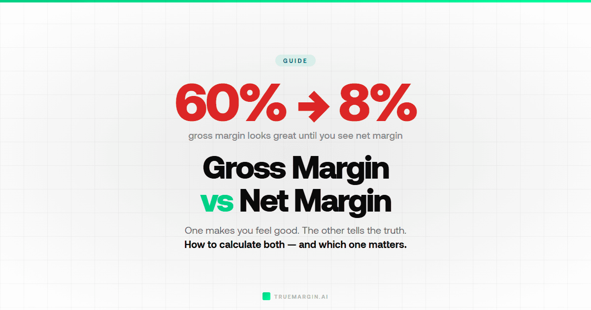 How to Calculate Gross Margin vs Net Margin