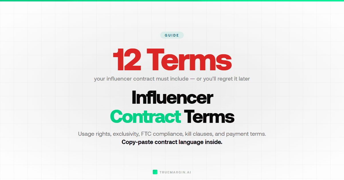 Influencer Contract Terms Every Brand Should Include