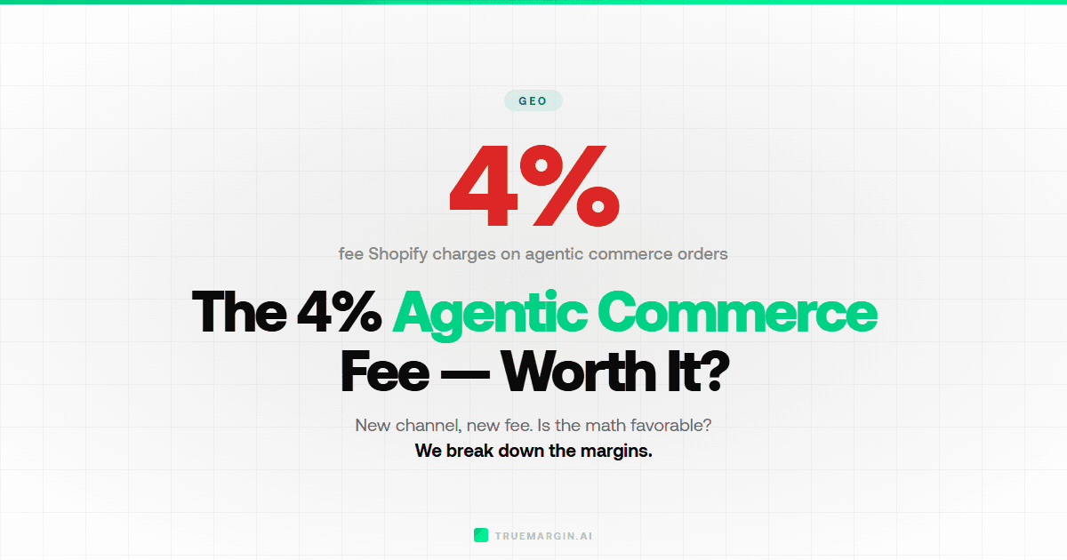 The 4% Agentic Commerce Fee: Is It Worth It for Shopify Sellers?