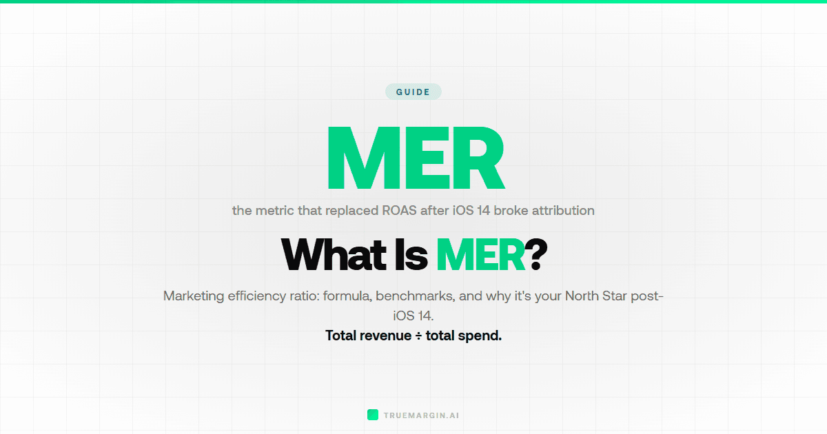 What Is MER (Marketing Efficiency Ratio)?