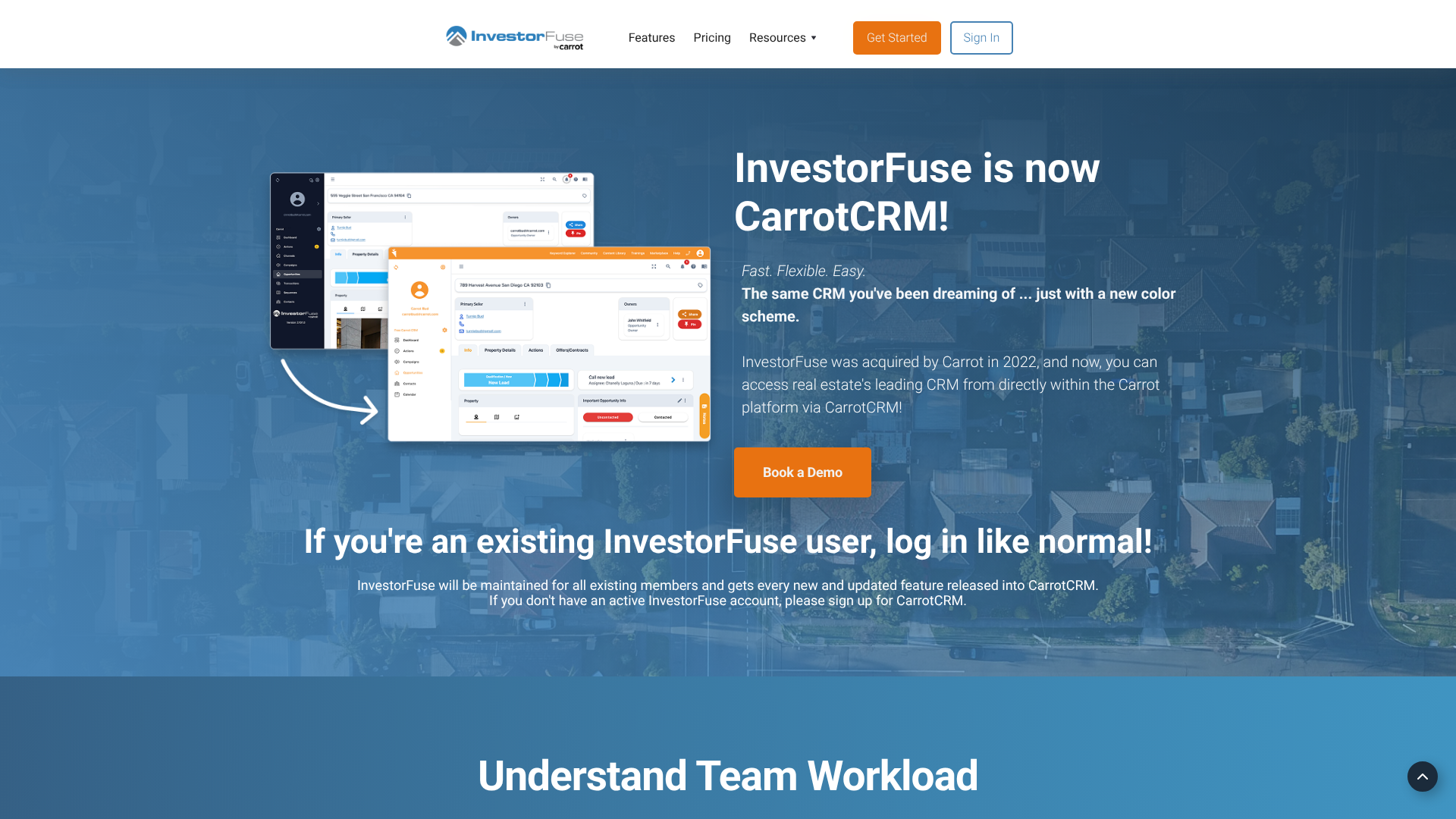 InvestorFuse homepage screenshot